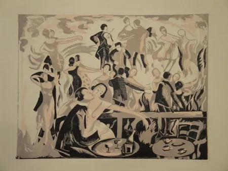 Linoincisione Bailly - Untitled