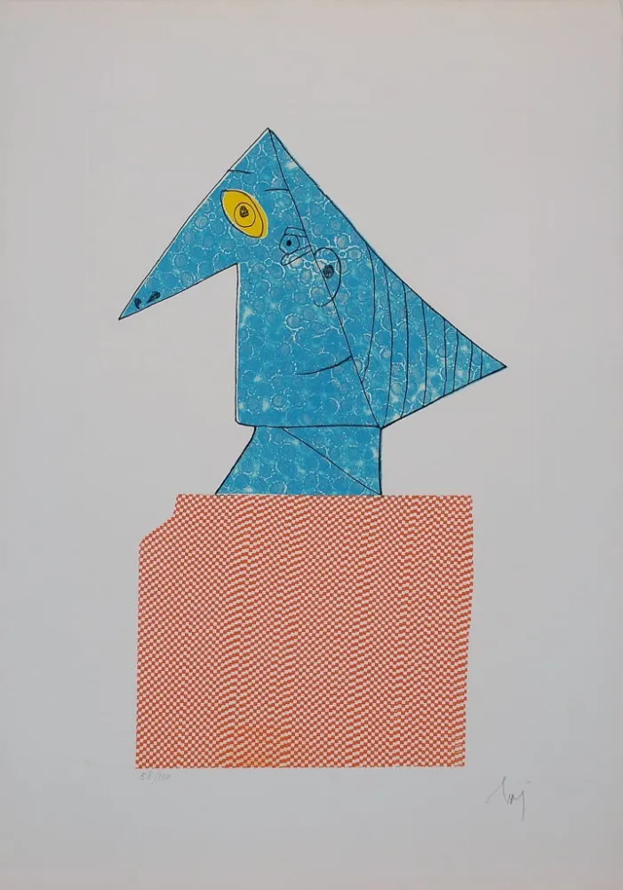 Incisione Baj - Baj chez Picasso 1