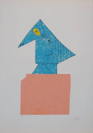 Incisione Baj - Baj chez Picasso 1