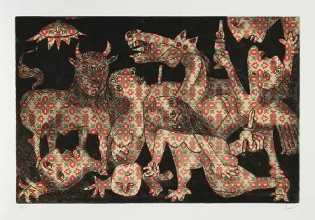 Acquaforte E Acquatinta Baj - Baj Chez Picasso 2