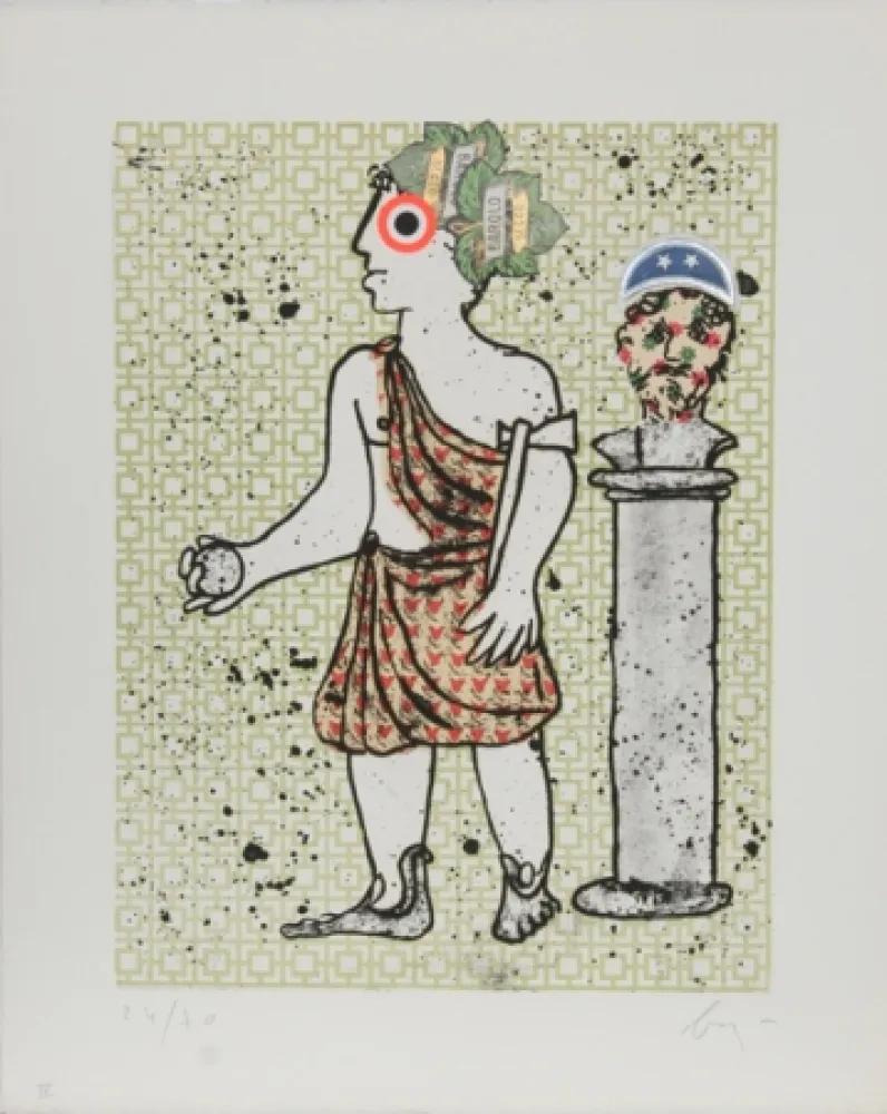 Acquatinta Baj - Caius Flavius Valerius Claudius Constantinus