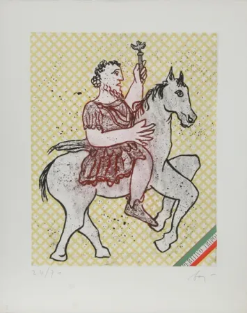 Acquatinta Baj - Caius Julius Caesar Octivanius Augustus