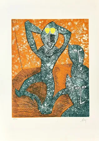 Incisione Baj - Chez Picasso 11