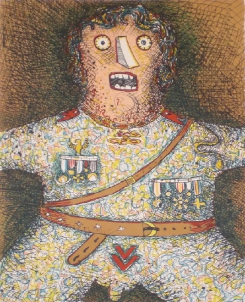 Litografia Baj - Du Soldat