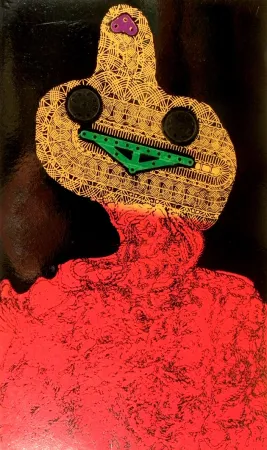 Acquaforte Baj - Femme en fleurs