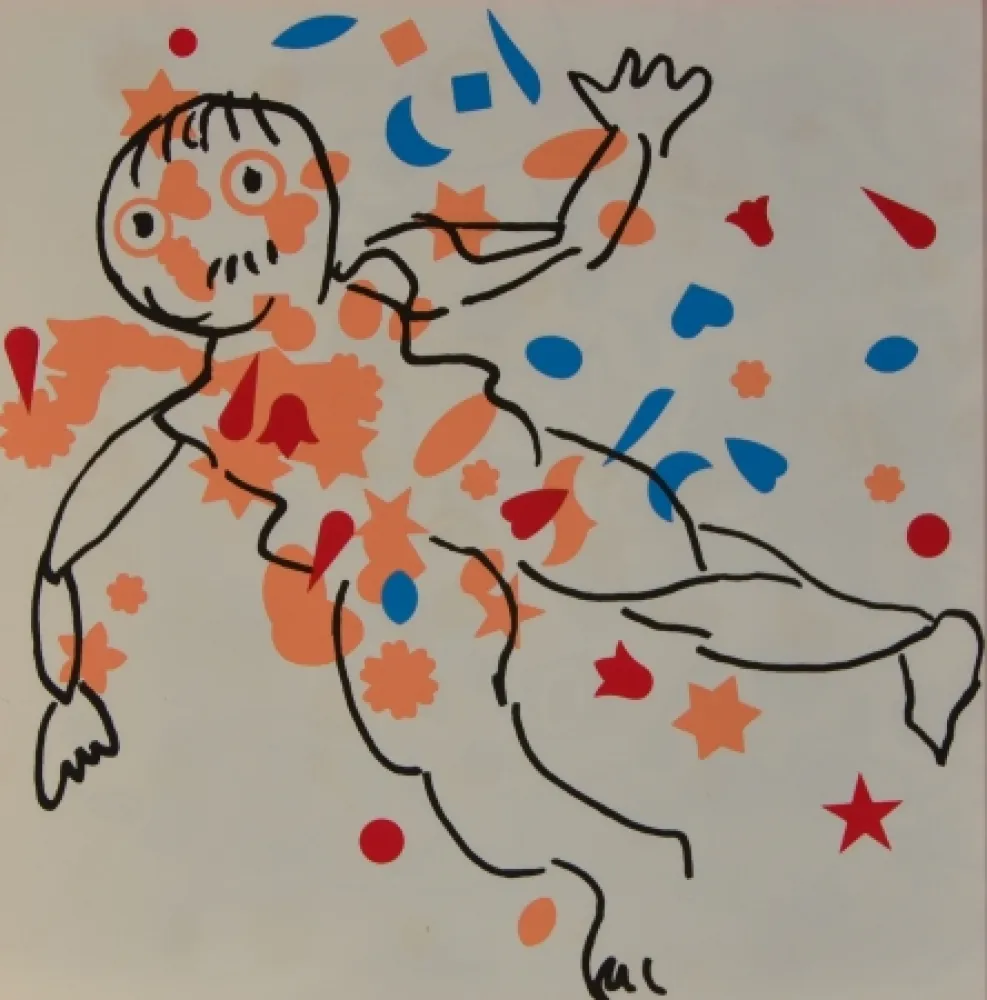 Litografia Baj - Figure