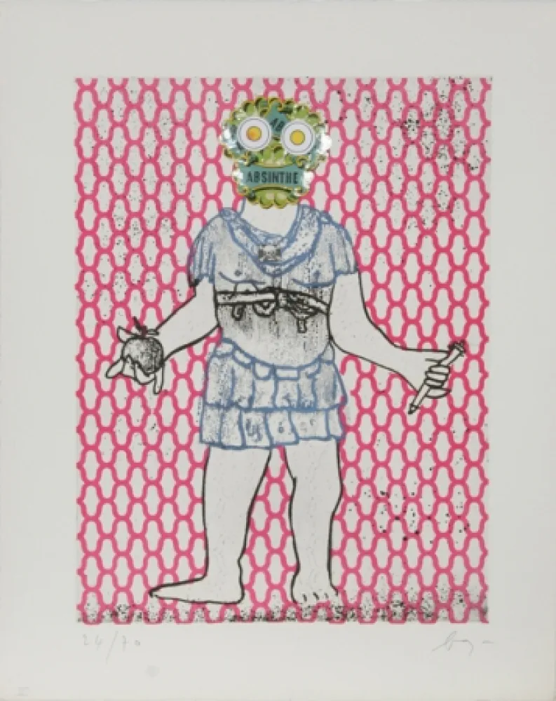 Acquatinta Baj - Flavius Valerius Constantinus Chlorus