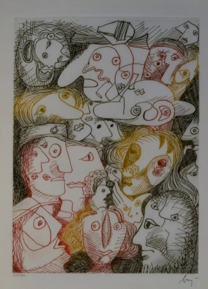 Acquaforte Baj - Folla all'autodromo