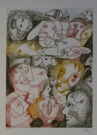 Acquaforte Baj - Folla all'autodromo