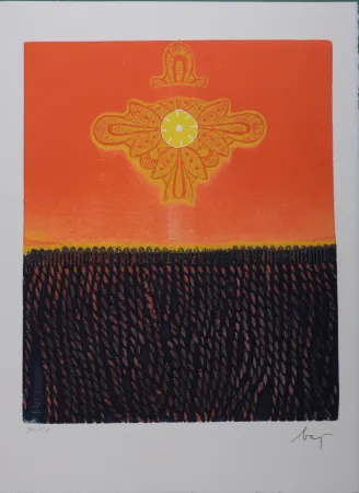 Incisione Baj - Hommage à Marcel Duchamp, 1971 - Hand-signed & numbered