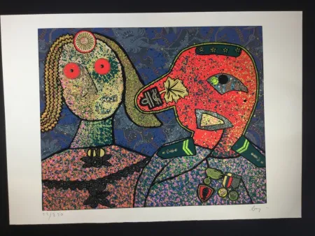 Multiplo Baj - Il Generale Amin Dada e una delle sue mogli