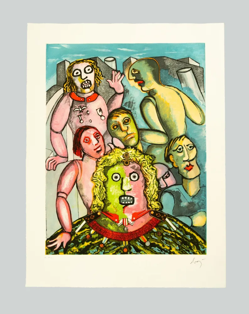 Acquaforte E Acquatinta Baj - Il generale e i suoi fantasmi