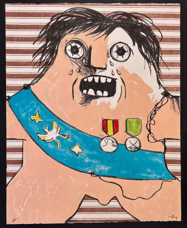 Litografia Baj - Il Maresciallo di Sassonia