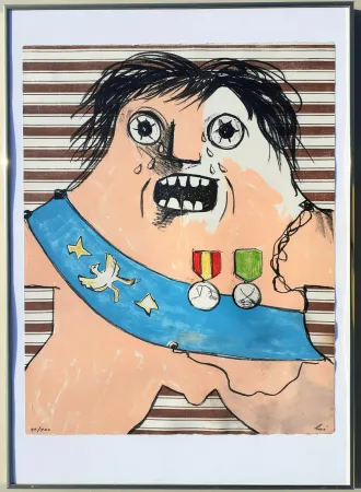 Litografia Baj - Il maresciallo di Sassonia