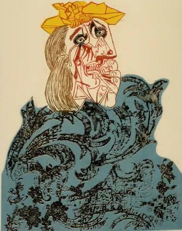 Acquaforte Baj - Le maillot rouge