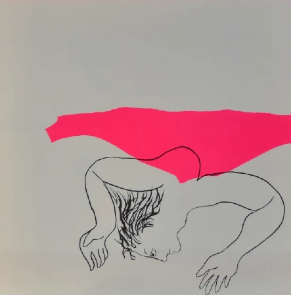 Litografia Baj - Les drogués