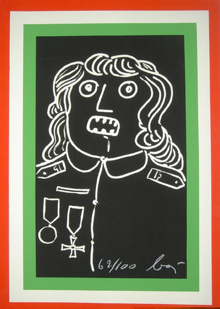 Multiplo Baj - Manifesto per la mostra Enrico Baj, Palazzo dei Diamanti, Ferrara