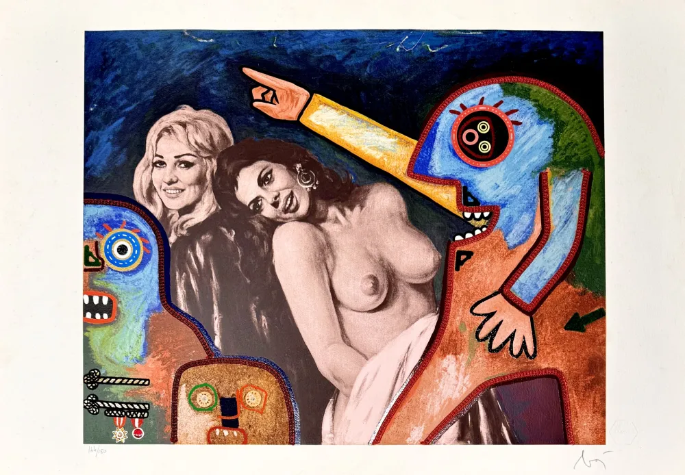 Multiplo Baj - Ninon de Lenclos e Eleonora di Navarra sorprese dal Duca di Enghien