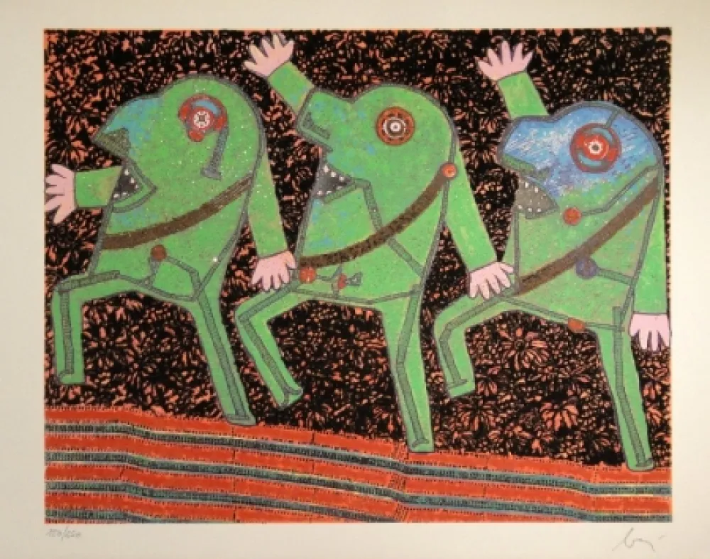 Acquaforte E Acquatinta Baj - Parade