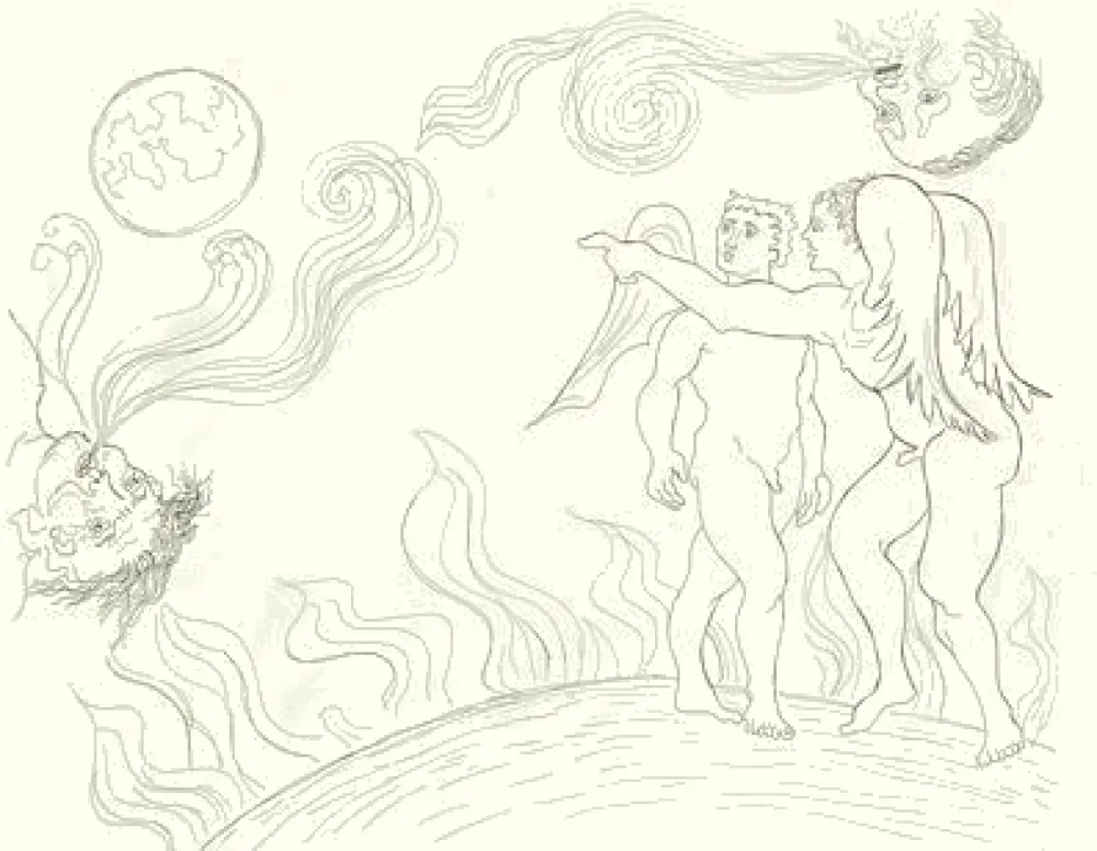 Incisione Baj - Paradiso perduto: il nuovo mondo