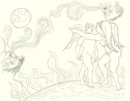 Incisione Baj - Paradiso perduto: il nuovo mondo