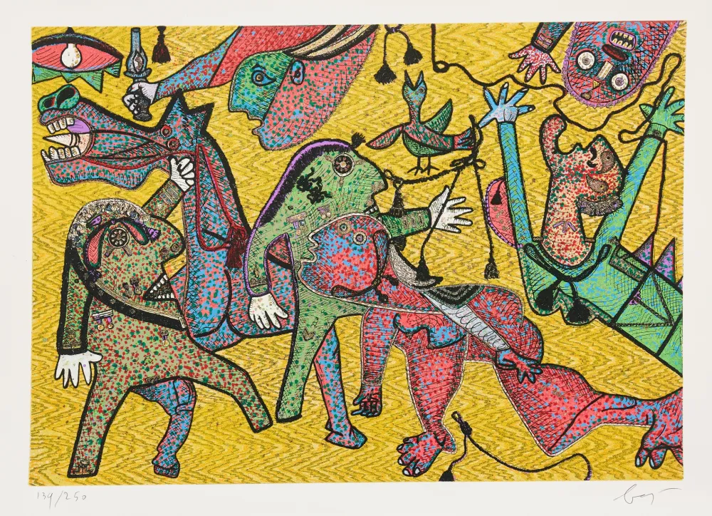 Multiplo Baj - Particolare di Guernica