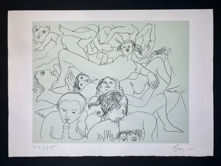 Incisione Baj - SADE IN ITALY – complete folder with 8 erotic etchings