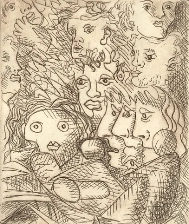 Incisione Baj - Senza titolo