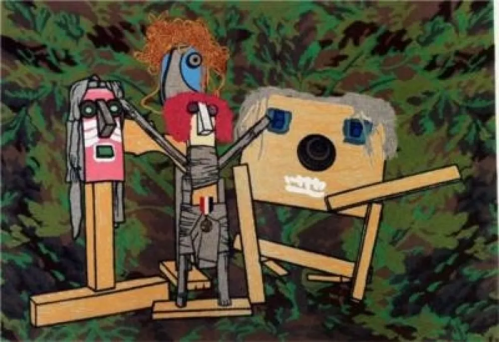 Serigrafia Baj - Senza titolo