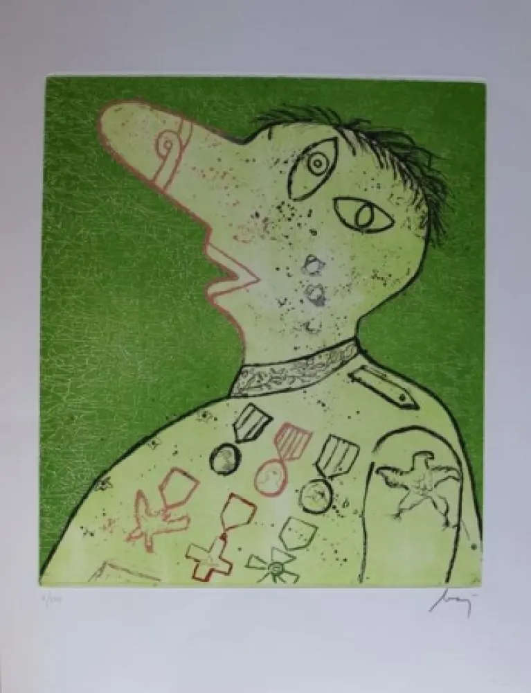 Acquaforte Baj - Suwarow Rymnisky durante la campagna di Russia