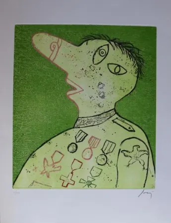 Acquaforte Baj - Suwarow Rymnisky durante la campagna di Russia