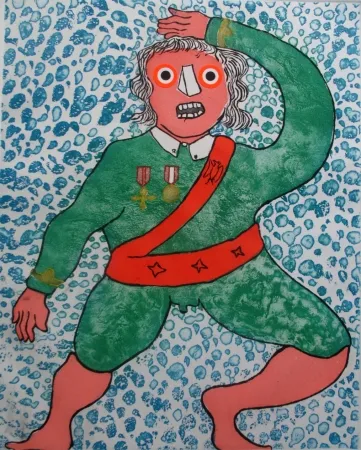 Acquatinta Baj - Swinging General