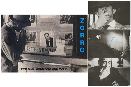 Litografia Baldessari - Zorro (Two Gestures and One Mark)