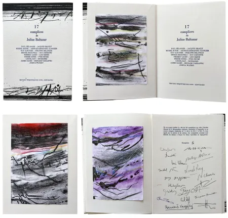 Litografia Baltazar - 17 complices de Julius Baltazar. 4 lithographies en couleur (2006)