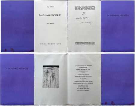 Acquaforte Baltazar - Guy Goffette: LA CHAMBRE DES NUES. Poème inédit (2007)