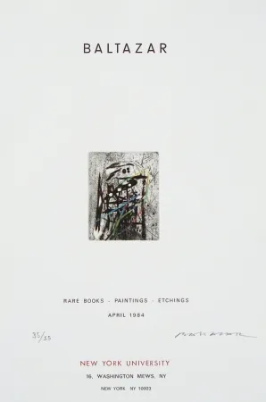 Acquaforte Baltazar - Sans titre