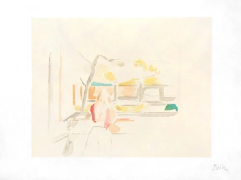 Litografia Balthus - JEUNE FILLE DE DOS