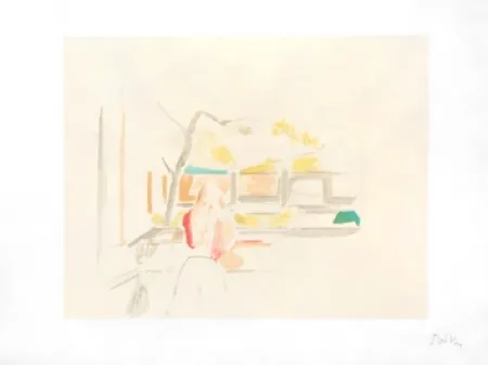 Litografia Balthus - JEUNE FILLE DE DOS