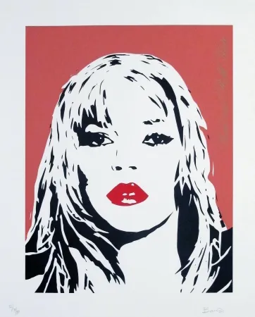 Serigrafia Bambi - Kate Moss (Rasberry)
