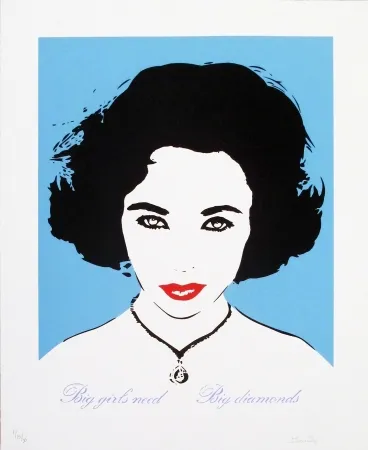 Serigrafia Bambi - Liz Taylor (Light Blue)