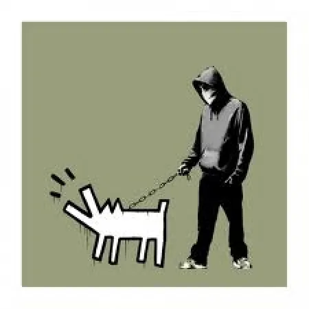 Serigrafia Banksy - Choose Your Weapon - Olive