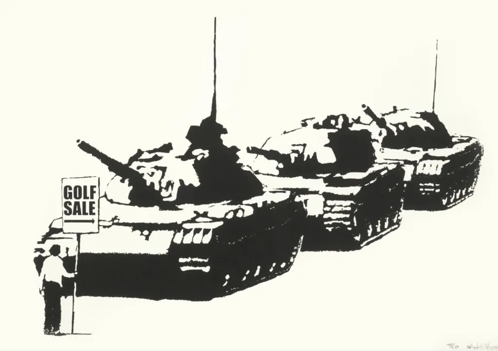 Serigrafia Banksy - Golf Sale