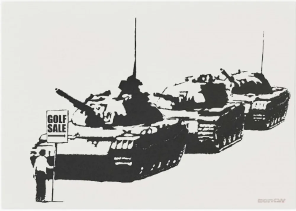 Serigrafia Banksy - Golf Sale (Unsigned)