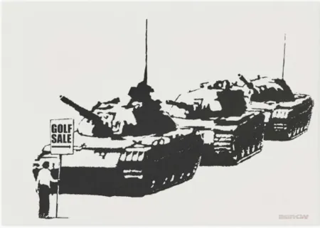 Serigrafia Banksy - Golf Sale (Unsigned)