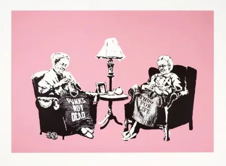 Serigrafia Banksy - Grannies (Unsigned)