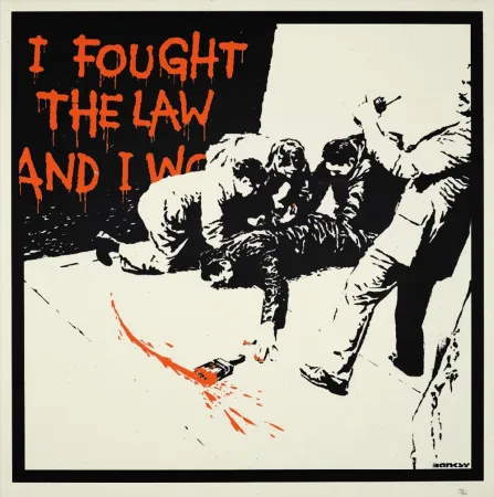 Serigrafia Banksy - I FOUGHT THE LAW