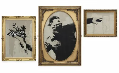 Serigrafia Banksy - Thrower Triptych (VIP)
