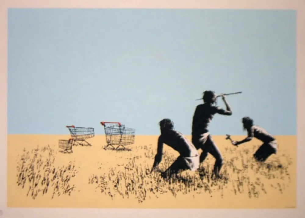 Serigrafia Banksy - Trolley Hunters - Trolleys 