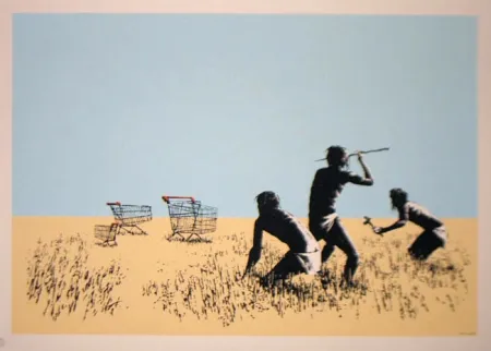 Serigrafia Banksy - Trolley Hunters - Trolleys 