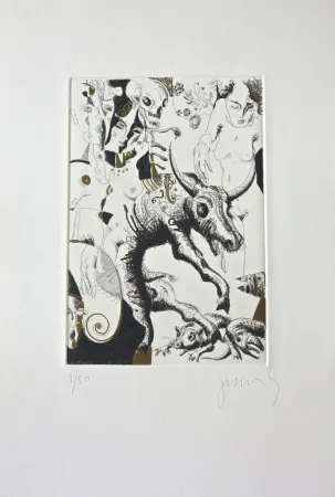 Incisione Barbera - Agonia